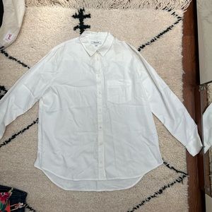 Madewell white button down shirt